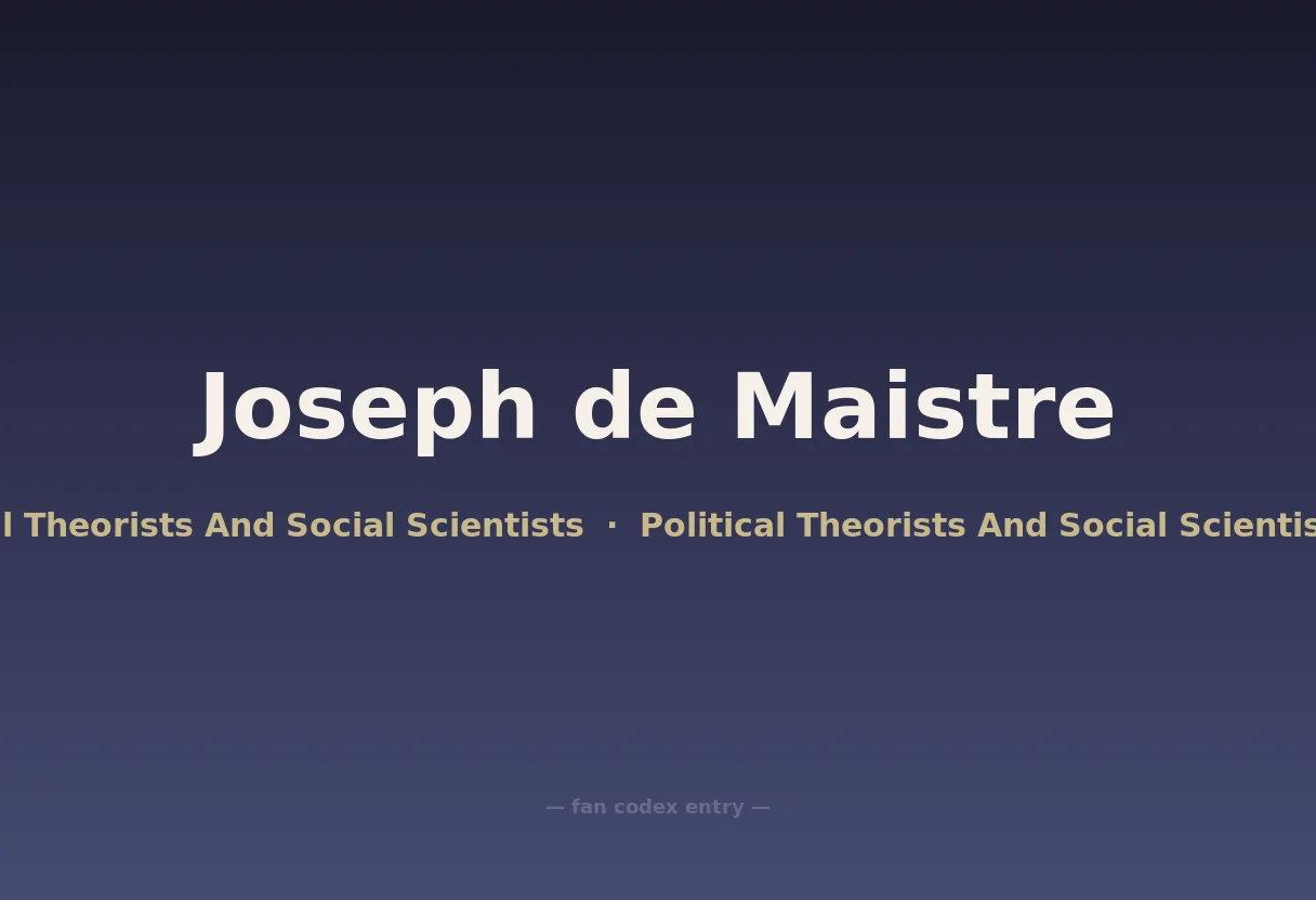 Joseph de Maistre