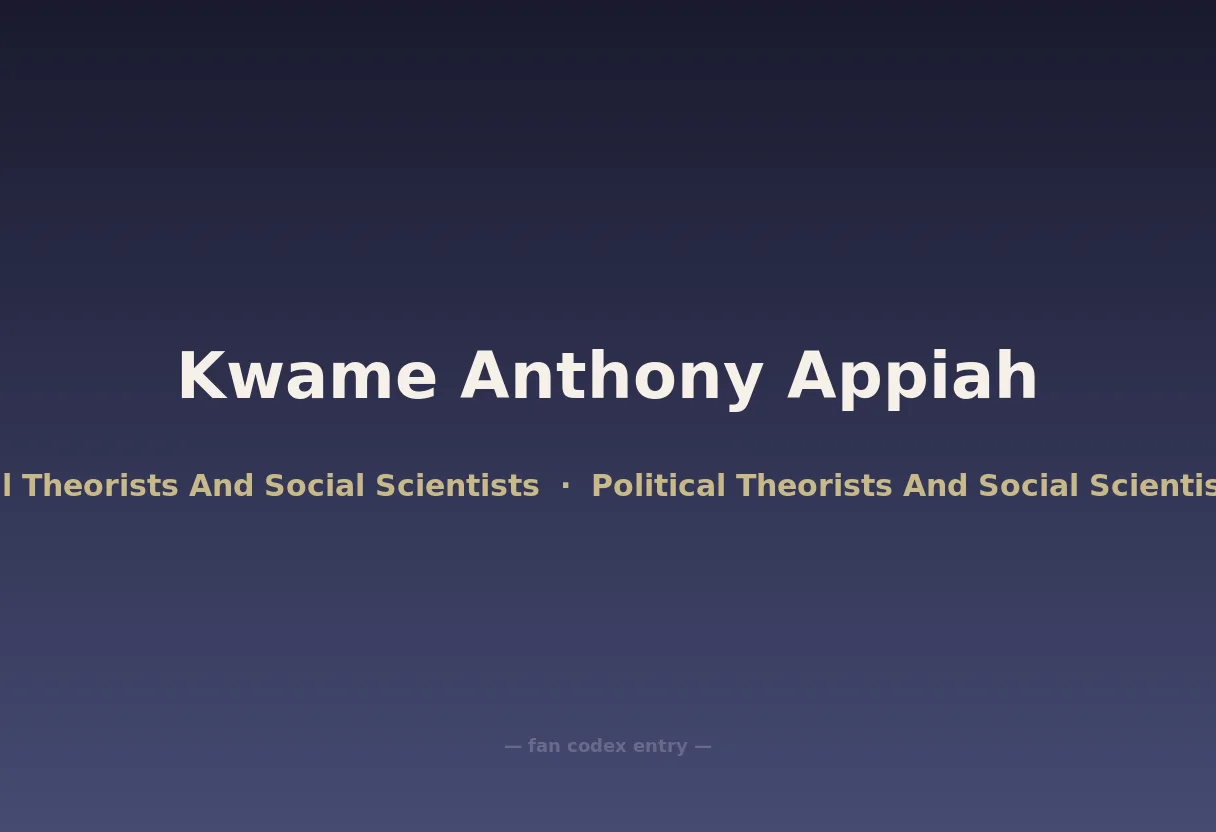 Kwame Anthony Appiah