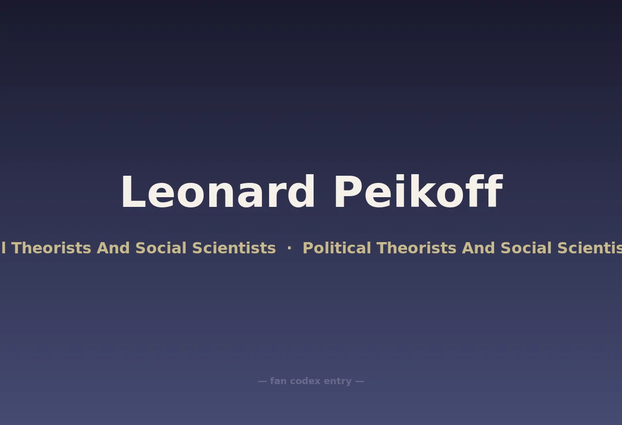 Leonard Peikoff