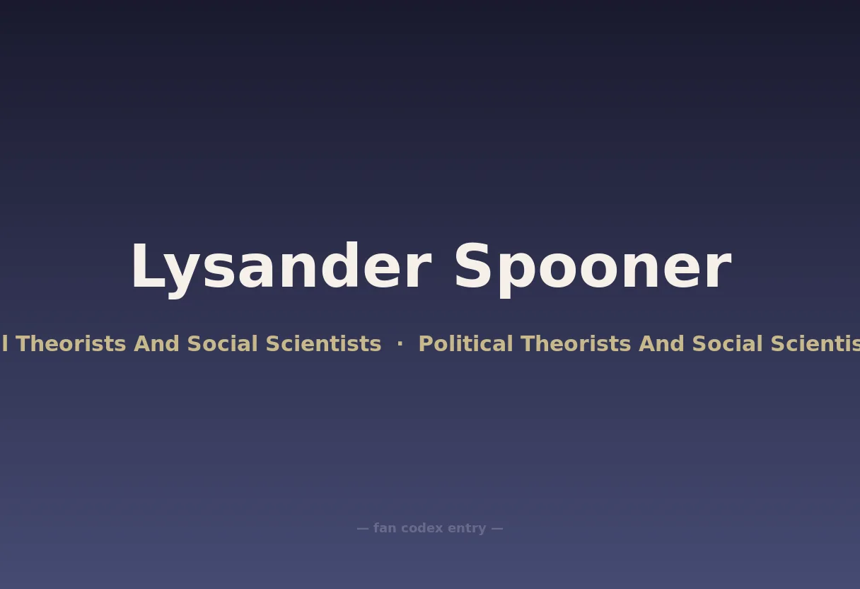 Lysander Spooner