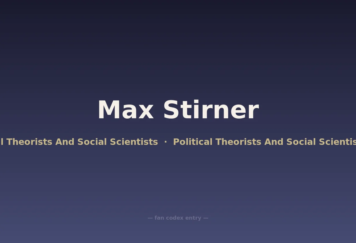 Max Stirner