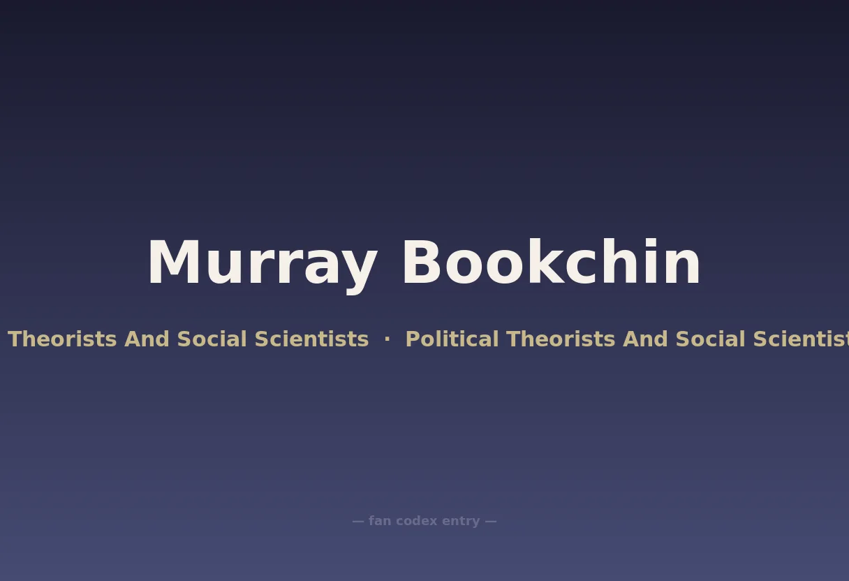 Murray Bookchin